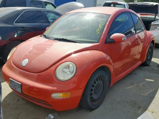 3VWBK21C04M401569 - 2004 VOLKSWAGEN NEW BEETLE ORANGE photo 2