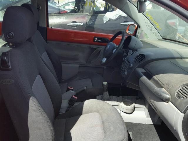 3VWBK21C04M401569 - 2004 VOLKSWAGEN NEW BEETLE ORANGE photo 5
