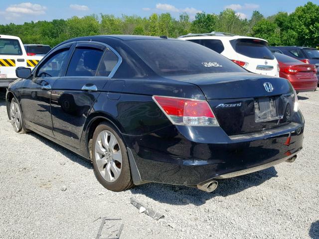 1HGCP3F87AA030598 - 2010 HONDA ACCORD EXL BLACK photo 3