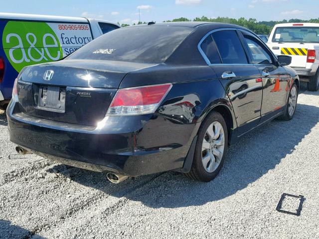 1HGCP3F87AA030598 - 2010 HONDA ACCORD EXL BLACK photo 4