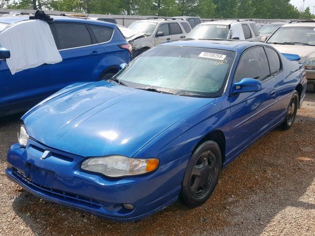 2G1WX12K239323446 - 2003 CHEVROLET MONTE CARL BLUE photo 2