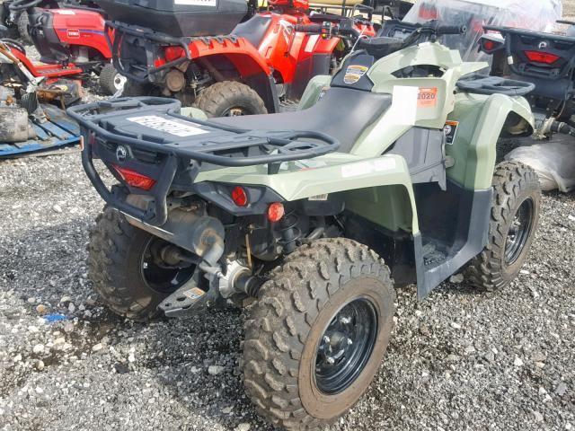 3JBLGAT40JJ001942 - 2018 CAN-AM OUTLANDER GREEN photo 4