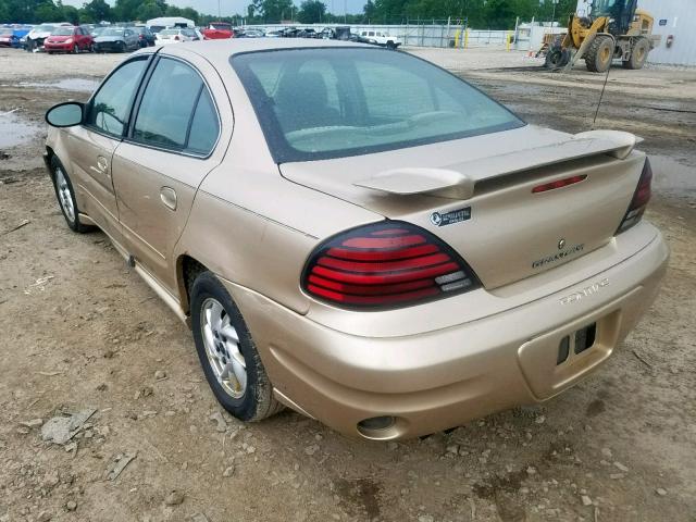 1G2NF52E93M719176 - 2003 PONTIAC GRAND AM S TAN photo 3