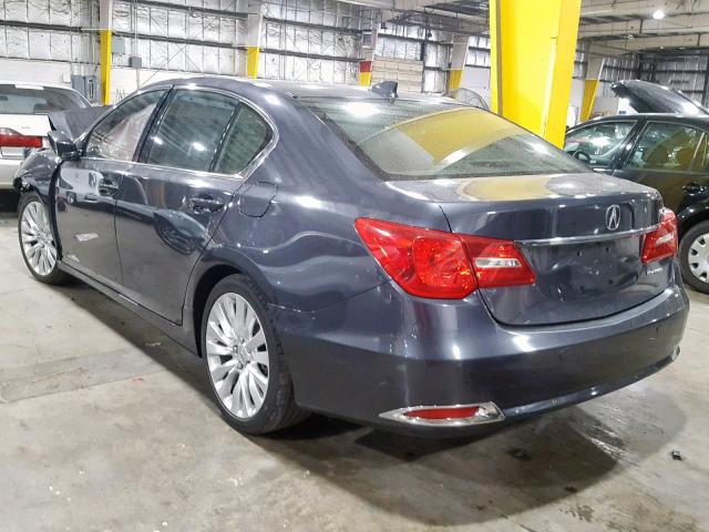 JH4KC1F92EC006172 - 2014 ACURA RLX ADVANC CHARCOAL photo 3