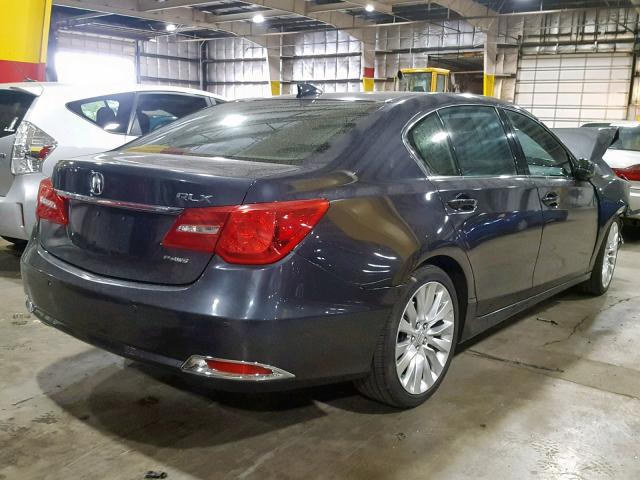 JH4KC1F92EC006172 - 2014 ACURA RLX ADVANC CHARCOAL photo 4