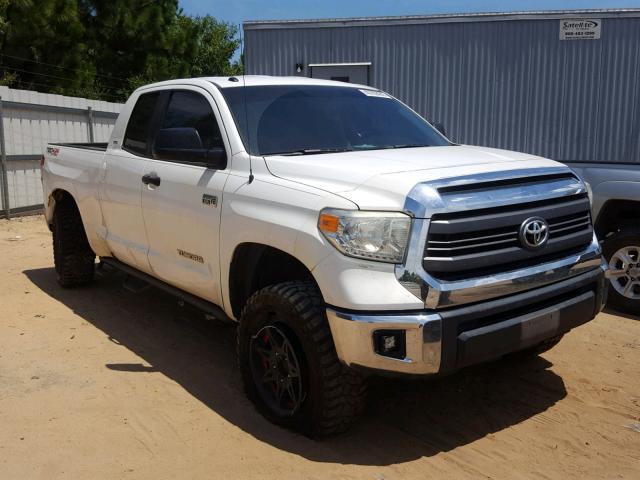 5TFUW5F10EX355102 - 2014 TOYOTA TUNDRA DOU WHITE photo 1