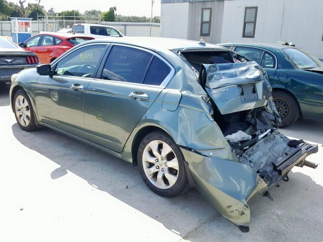 JHMCP268X8C022730 - 2008 HONDA ACCORD EXL GREEN photo 3