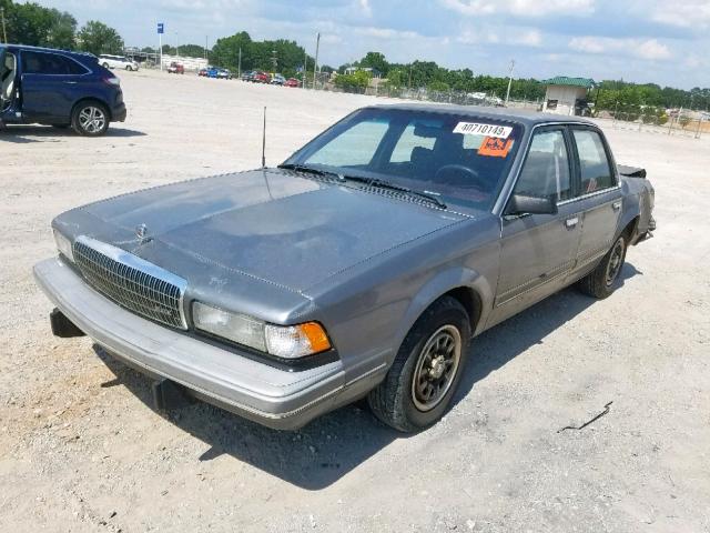 1G4AG55N2P6486699 - 1993 BUICK CENTURY SP GRAY photo 2