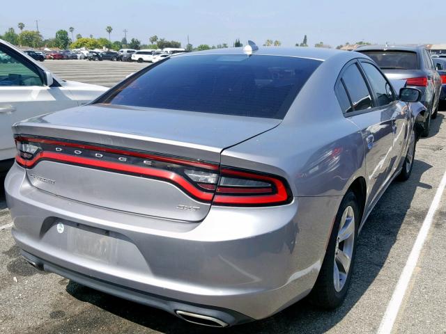 2C3CDXHG6GH285552 - 2016 DODGE CHARGER SX SILVER photo 4