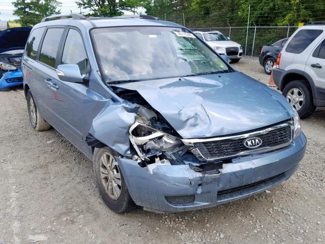 KNDMG4C73C6434668 - 2012 KIA SEDONA LX BLUE photo 1