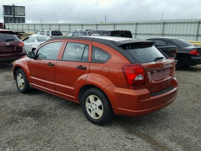 1B3HB28B88D751853 - 2008 DODGE CALIBER ORANGE photo 3