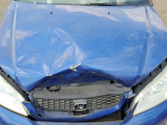 1HGEM21174L057220 - 2004 HONDA CIVIC DX V BLUE photo 7