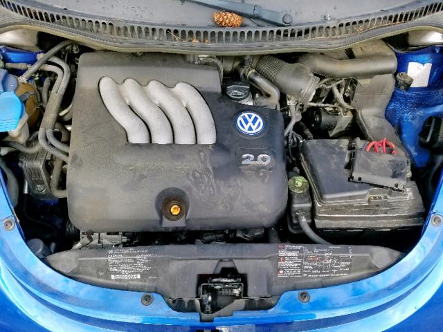 3VWCK21C02M445315 - 2002 VOLKSWAGEN NEW BEETLE Mavi foto 7