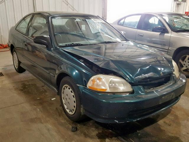 1HGEJ6226VL096504 - 1997 HONDA CIVIC DX GREEN photo 1