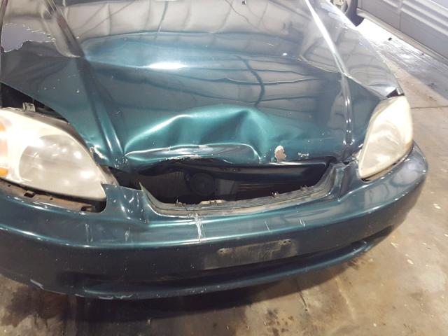 1HGEJ6226VL096504 - 1997 HONDA CIVIC DX GREEN photo 9