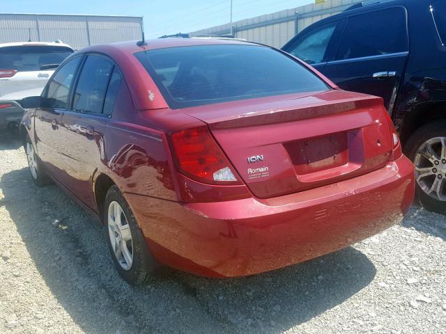 1G8AJ55F76Z210542 - 2006 SATURN ION LEVEL BURGUNDY photo 3
