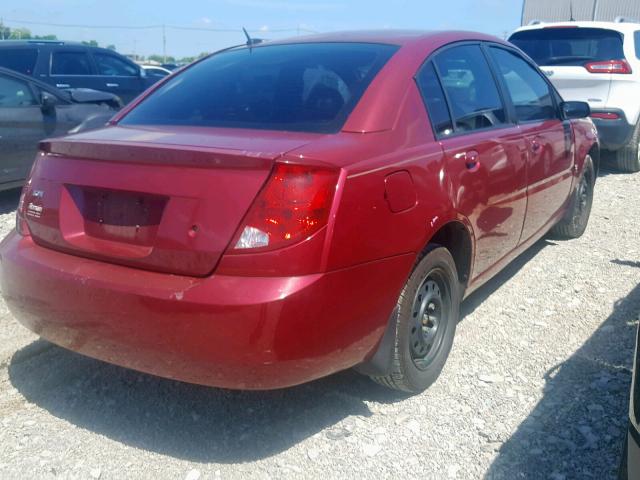 1G8AJ55F76Z210542 - 2006 SATURN ION LEVEL BURGUNDY photo 4