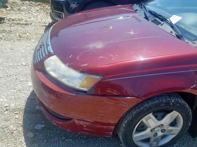 1G8AJ55F76Z210542 - 2006 SATURN ION LEVEL BURGUNDY photo 9