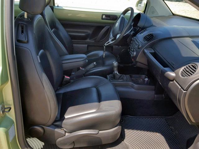 3VWRW21C47M512942 - 2007 VOLKSWAGEN NEW BEETLE მწვანე ფოტო 5