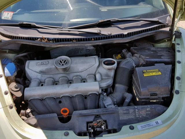 3VWRW21C47M512942 - 2007 VOLKSWAGEN NEW BEETLE მწვანე ფოტო 7