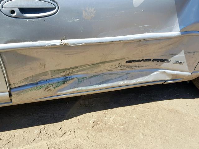 1G2WK52J92F190151 - 2002 PONTIAC GRAND PRIX SILVER photo 9