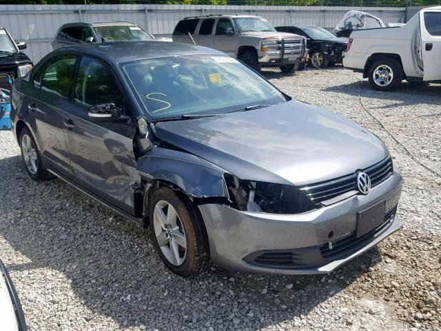 3VWLL7AJ3CM395245 - 2012 VOLKSWAGEN JETTA TDI GRAY photo 1