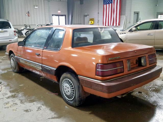 1G2NE11U9HC730535 - 1987 PONTIAC GRAND AM ORANGE photo 3