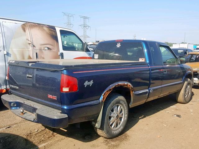 1GTDT19X838144318 - 2003 GMC SONOMA BLUE photo 4