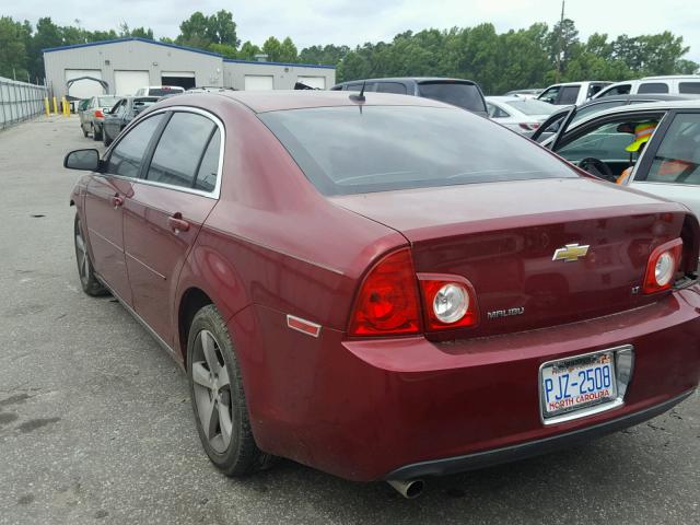 1G1ZJ57B19F179340 - 2009 CHEVROLET MALIBU 2LT MAROON photo 3