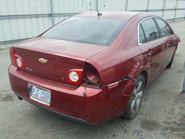 1G1ZJ57B19F179340 - 2009 CHEVROLET MALIBU 2LT MAROON photo 4