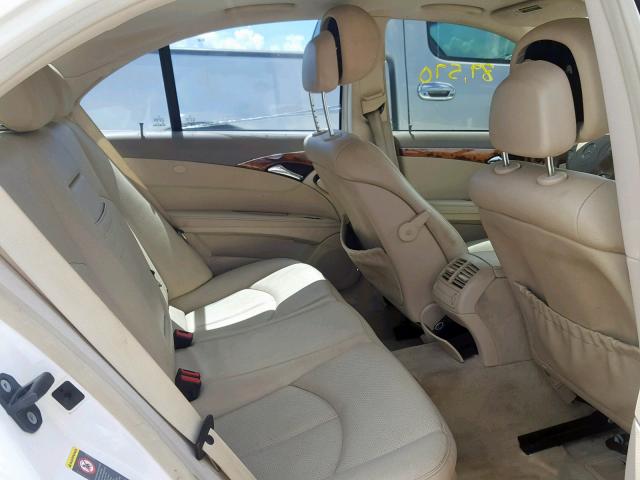 WDBUF56J86A907903 - 2006 MERCEDES-BENZ E 350 WHITE photo 6