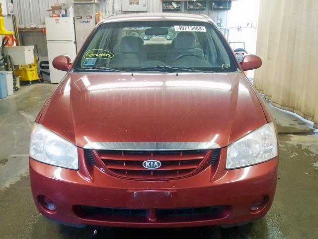 KNAFE121565293040 - 2006 KIA NEW SPECTR RED photo 9