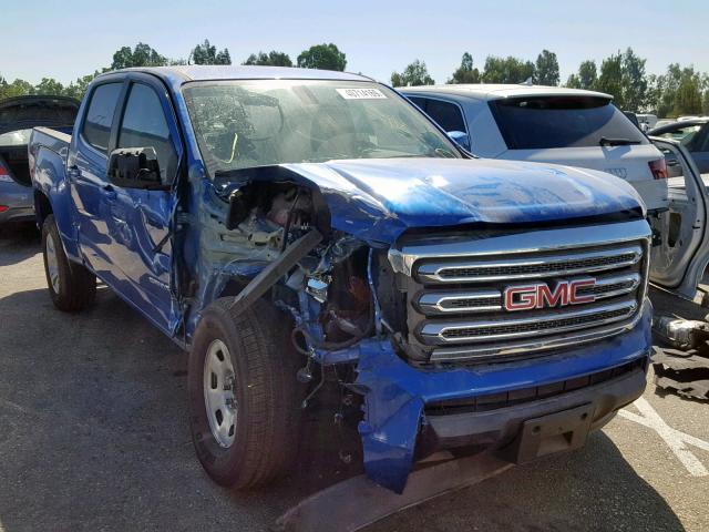 1GTG5CEN2J1140472 - 2018 GMC CANYON SLE BLUE photo 1