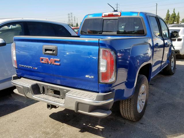 1GTG5CEN2J1140472 - 2018 GMC CANYON SLE BLUE photo 4