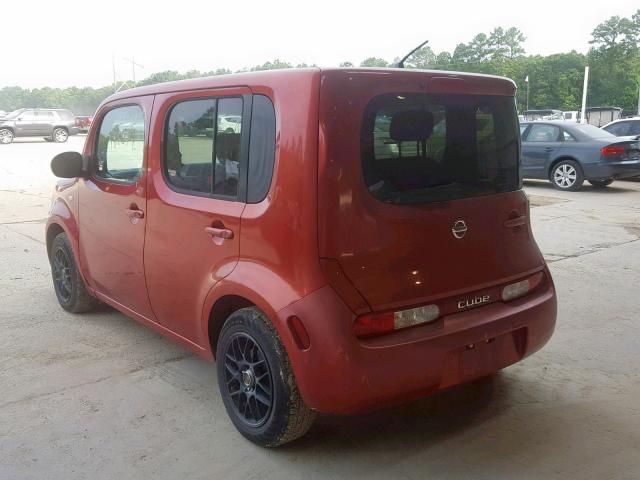 JN8AZ28R89T105734 - 2009 NISSAN CUBE BASE MAROON photo 3