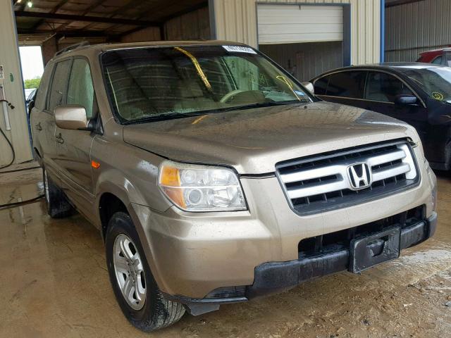 5FNYF28228B025840 - 2008 HONDA PILOT VP GOLD photo 1