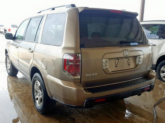 5FNYF28228B025840 - 2008 HONDA PILOT VP GOLD photo 3