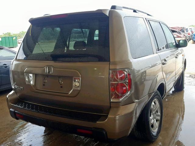 5FNYF28228B025840 - 2008 HONDA PILOT VP GOLD photo 4