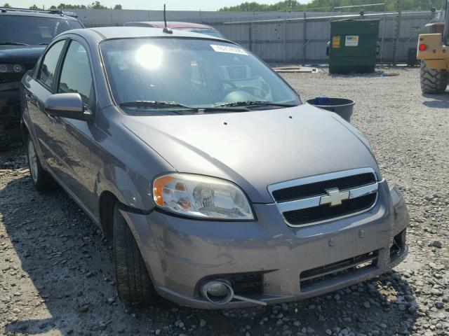 KL1TG5DE6AB106302 - 2010 CHEVROLET AVEO LT GRAY photo 1