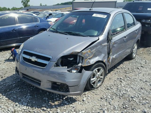 KL1TG5DE6AB106302 - 2010 CHEVROLET AVEO LT GRAY photo 2