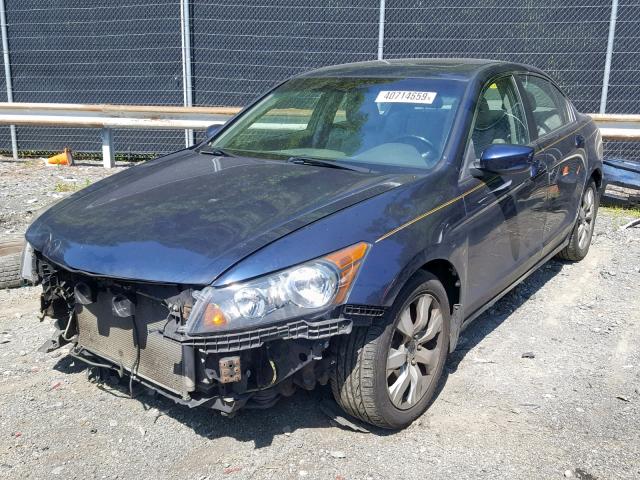 1HGCP2F8XAA104459 - 2010 HONDA ACCORD EXL BLUE photo 2