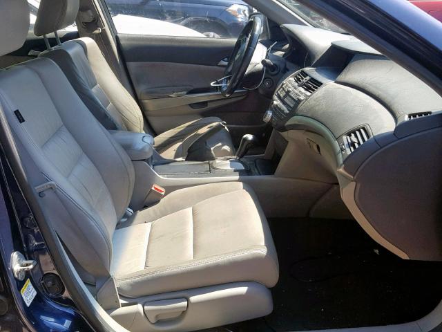 1HGCP2F8XAA104459 - 2010 HONDA ACCORD EXL BLUE photo 5