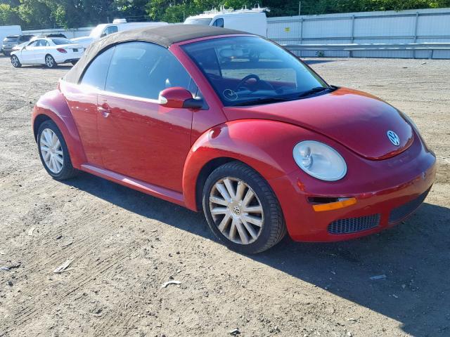 3VWRF31YX8M413819 - 2008 VOLKSWAGEN NEW BEETLE წითელი ფოტო 1