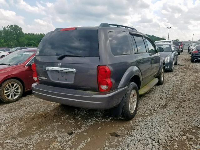 1D4HB48N64F201122 - 2004 DODGE DURANGO SL SILVER photo 4