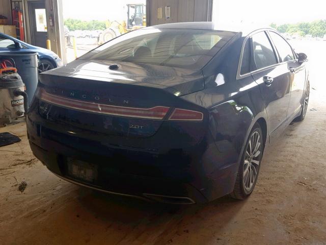 3LN6L5A94HR628596 - 2017 LINCOLN MKZ PREMIE BLUE photo 4