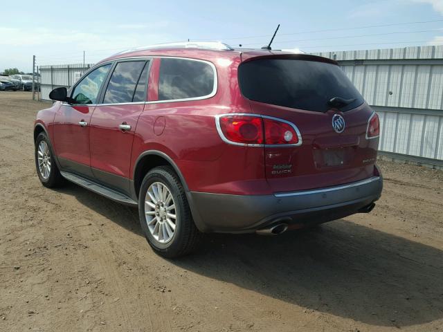 5GAKRCED8CJ104912 - 2012 BUICK ENCLAVE MAROON photo 3