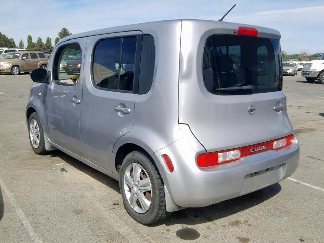 JN8AZ28R99T101286 - 2009 NISSAN CUBE BASE SILVER photo 3