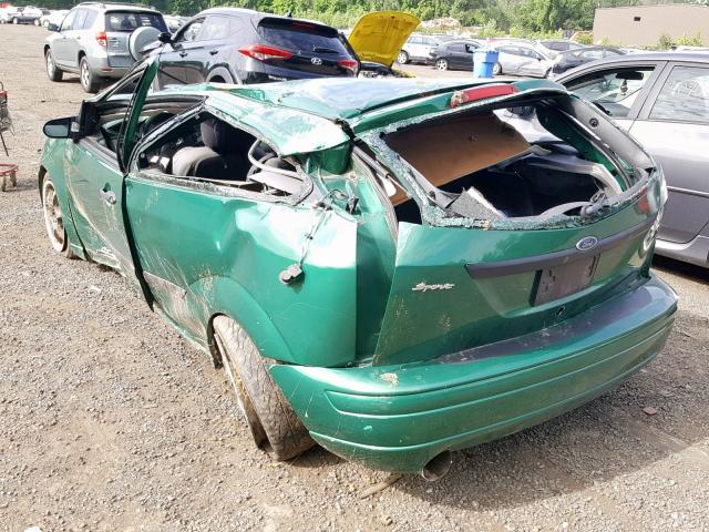 3FAHP31363R102986 - 2003 FORD FOCUS ZX3 GREEN photo 3