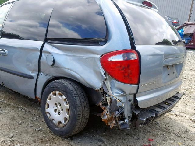 1C4GJ45393B141549 - 2003 CHRYSLER VOYAGER LX BLUE photo 9