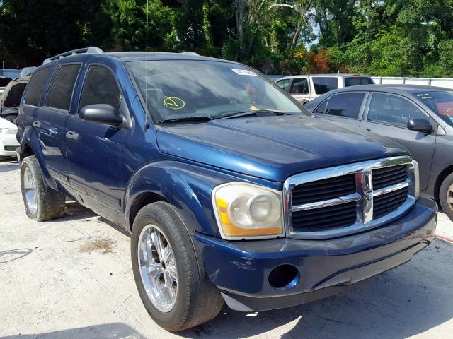 1D4HD48N85F596190 - 2005 DODGE DURANGO SL BLUE photo 1